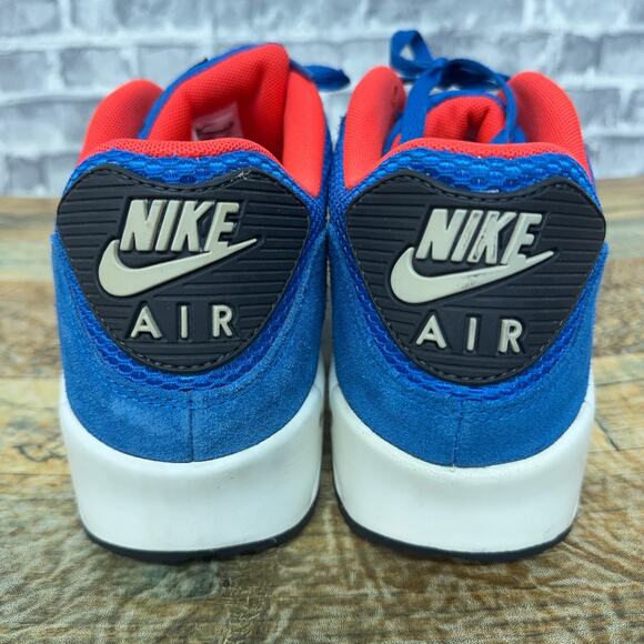Nike Air Max 90 Essential Suede Electric Blue White 537384-407 Mens Size 11 Rare main image 8